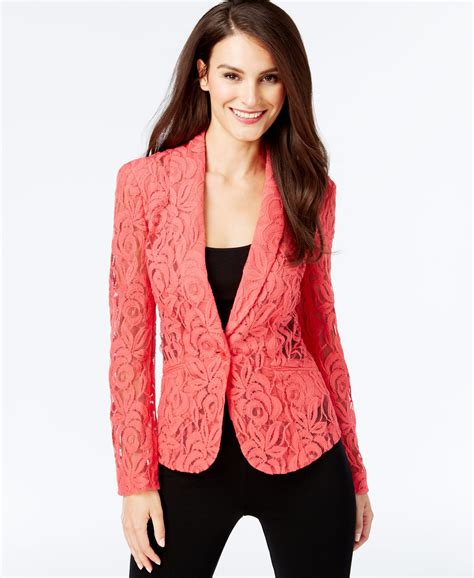 cooling fabric metallic blazer sale|macy's blazers on sale.